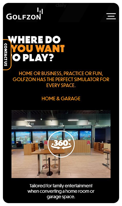 골프존 반응형 페이지