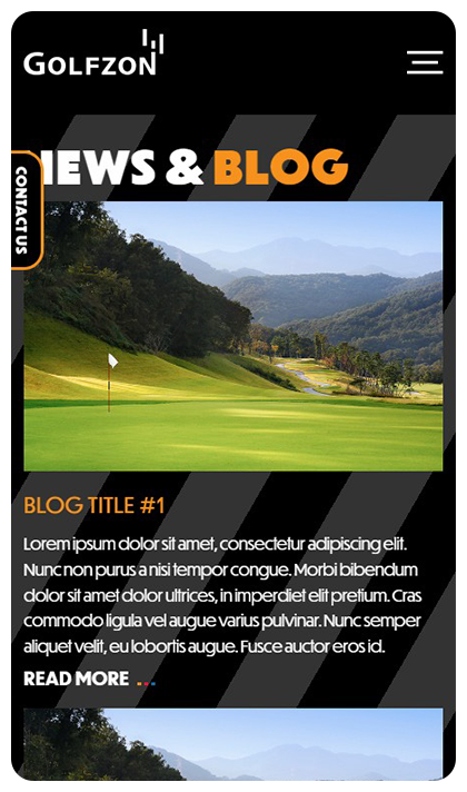 골프존 반응형 페이지